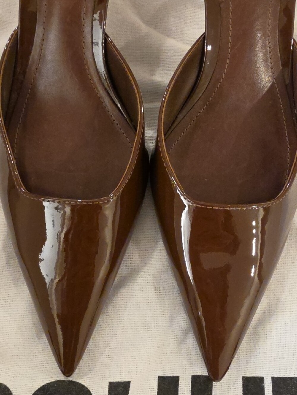 SCHUTZ women’s Patent leather Slingback Pump in Brown size 6. New in box - Picture 8 of 10